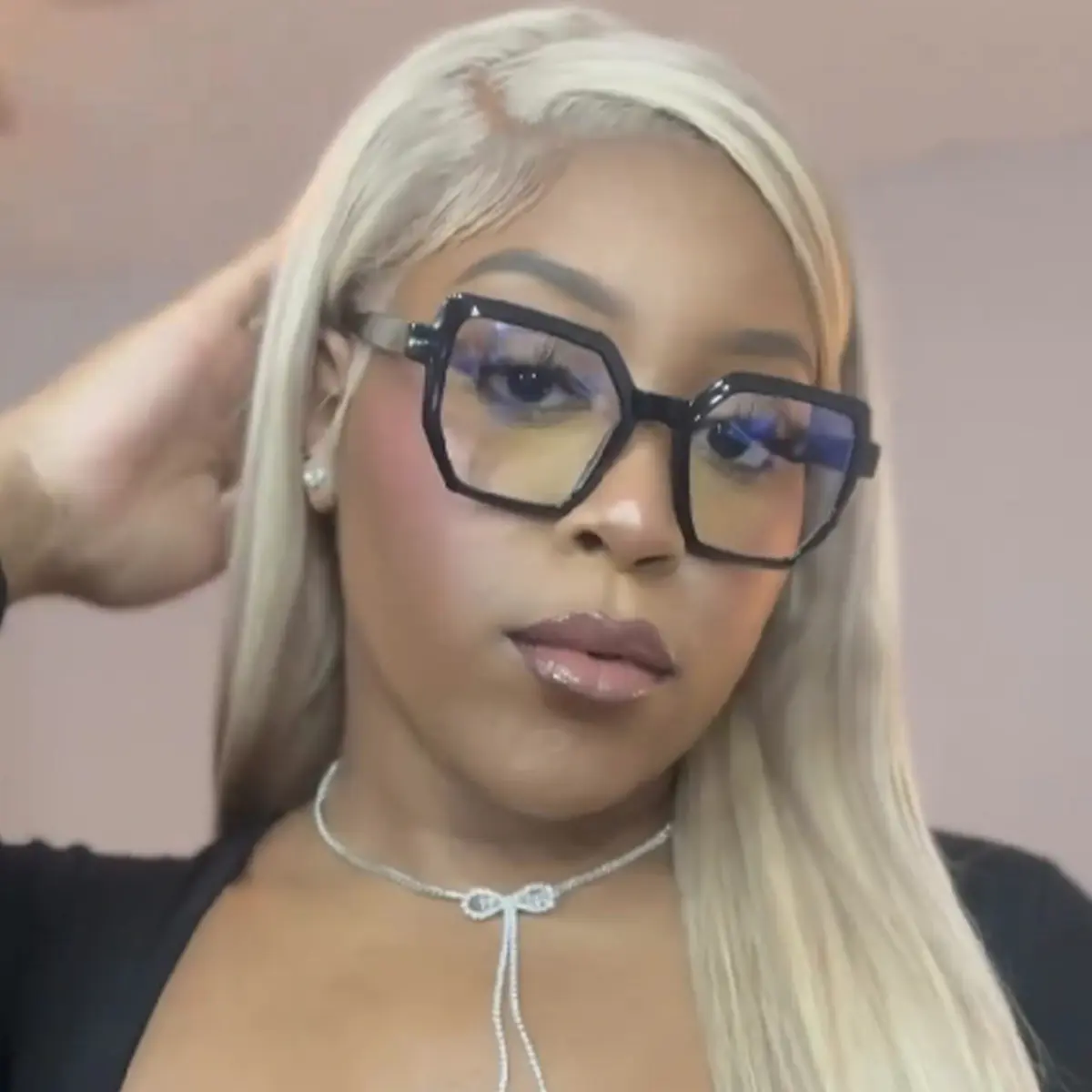 Geometric Black Eyeglasses