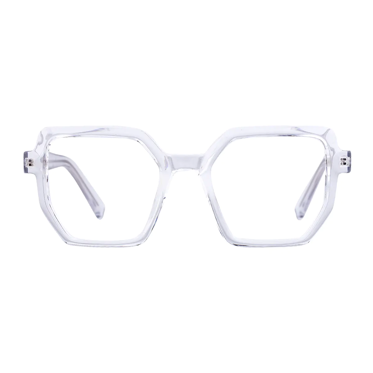 Geometric Clear Eyeglasses