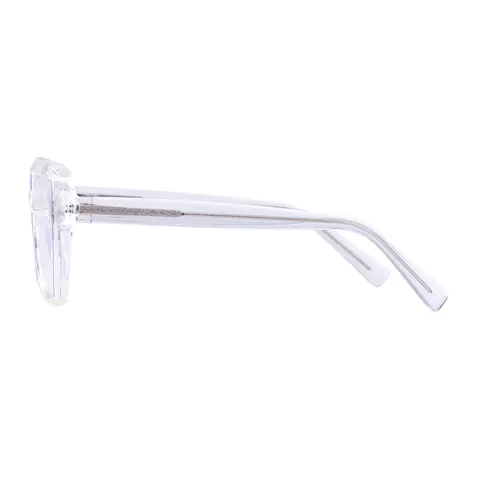 Geometric Clear Eyeglasses