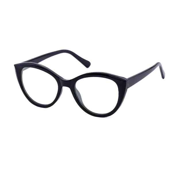 Oval Black Eyeglasses