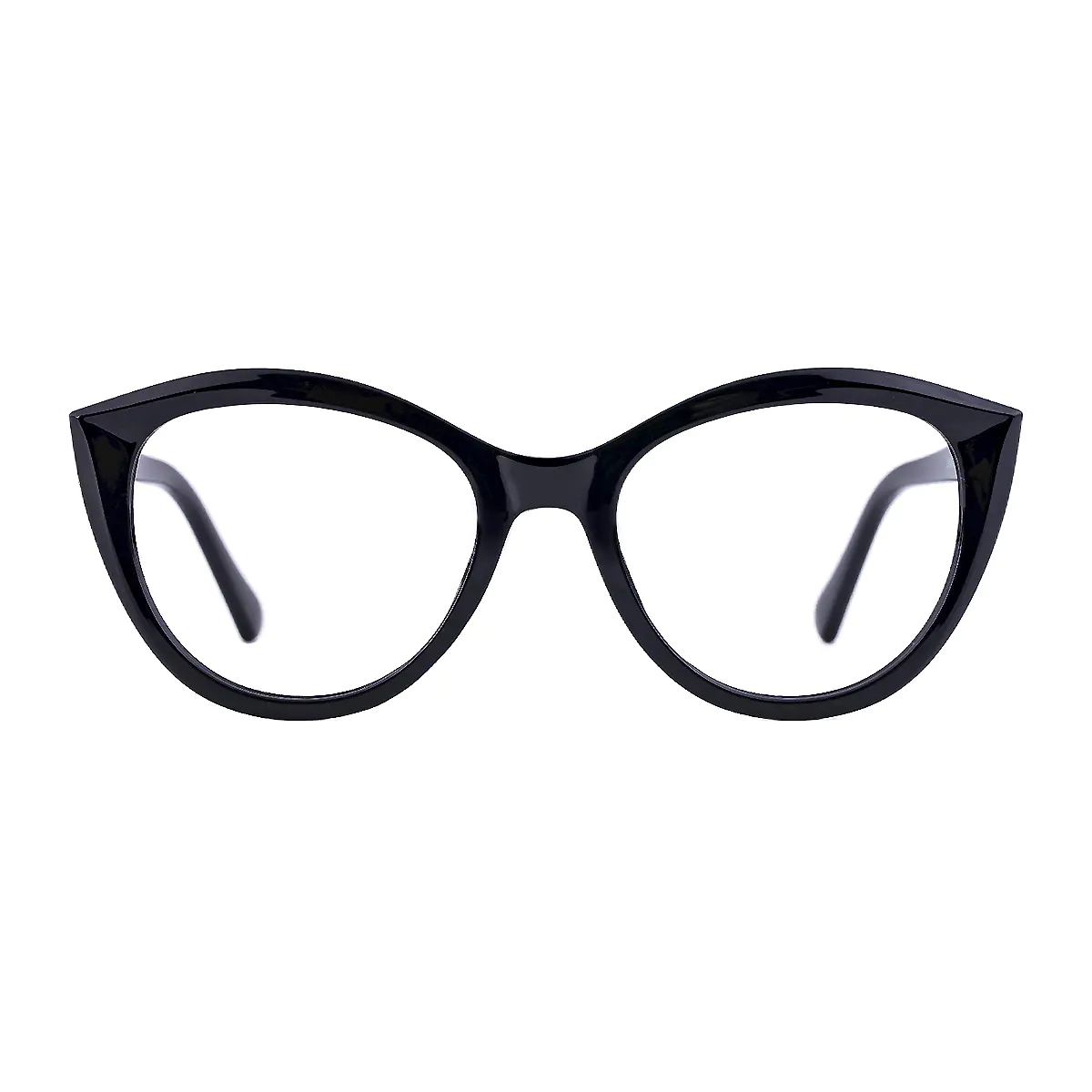 Oval Black Eyeglasses