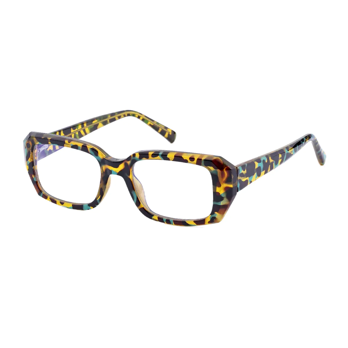 Rectangle Tortoiseshell Eyeglasses