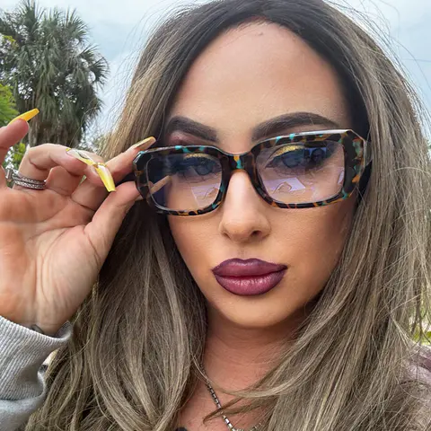 Rectangle Tortoiseshell Eyeglasses