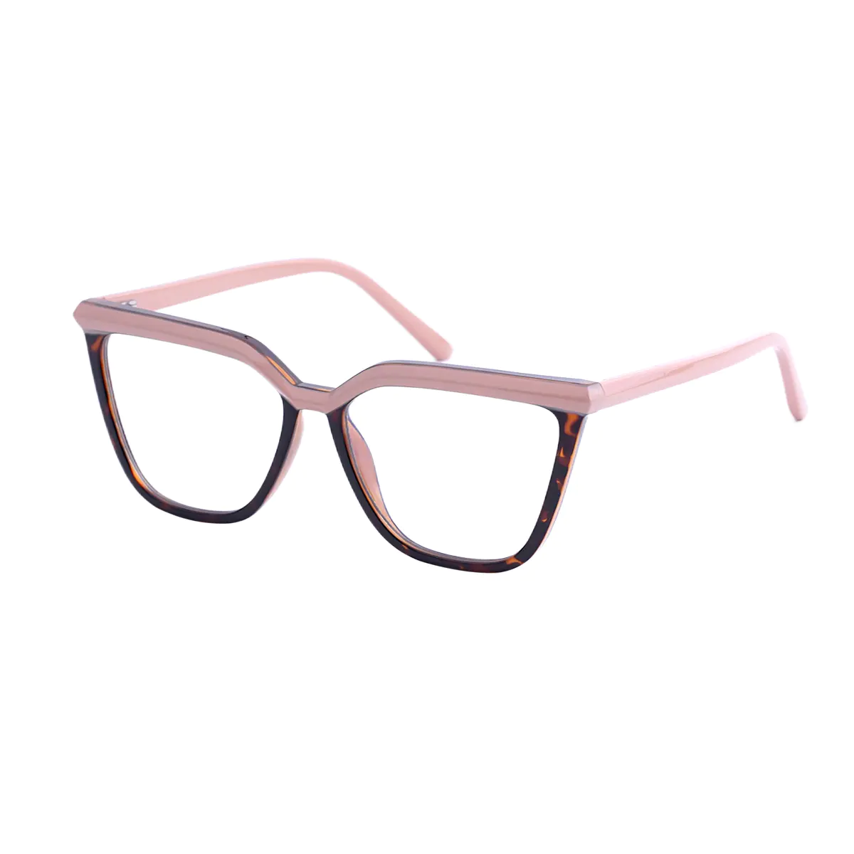 Square Pink/Tortoiseshell Eyeglasses