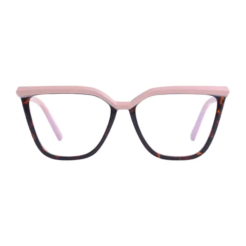 Square Pink/Tortoiseshell Eyeglasses