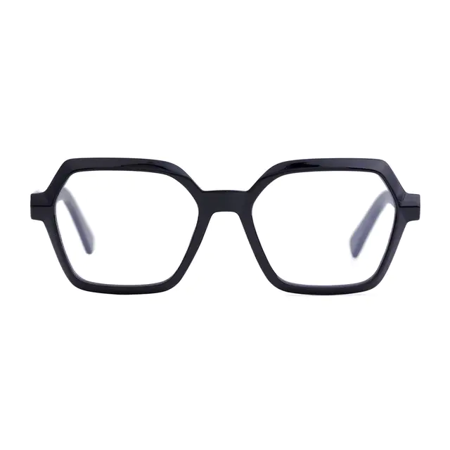 Square Black Eyeglasses