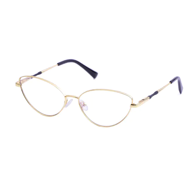Oval Gold Eyeglasses