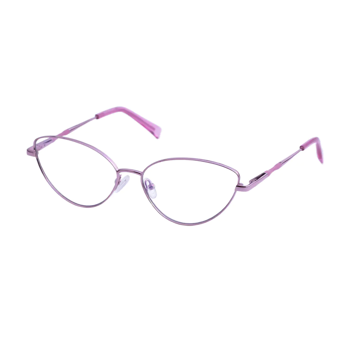 Oval Pink Eyeglasses