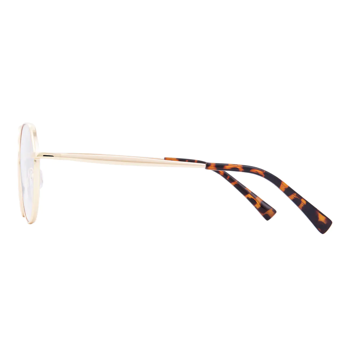 Geometric Gold Eyeglasses