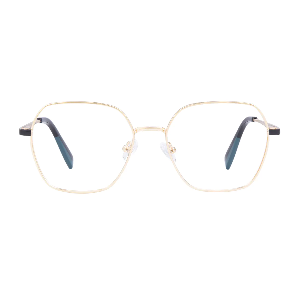 Square Gold Eyeglasses