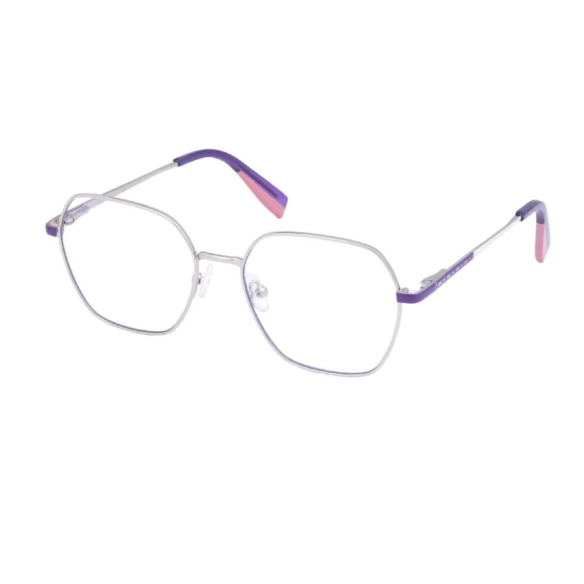 Square Silver Eyeglasses