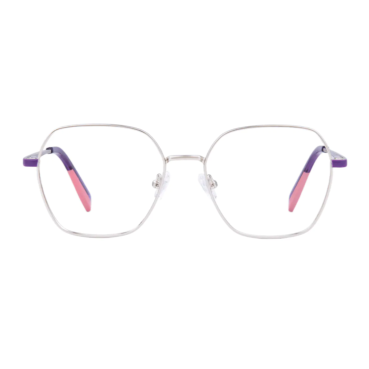 Square Silver Eyeglasses