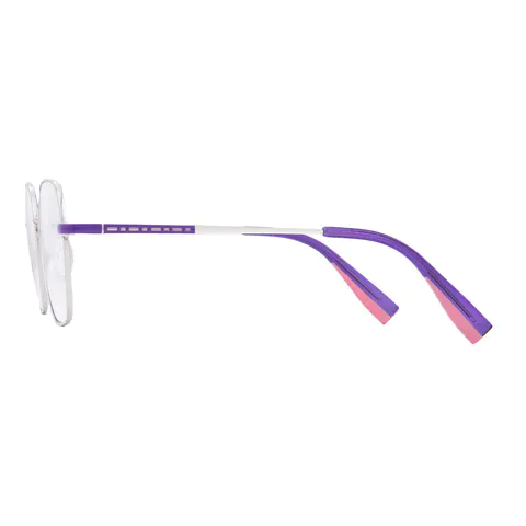 Square Silver Eyeglasses