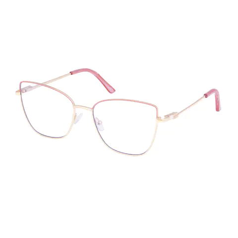 Square Pink/Gold Eyeglasses