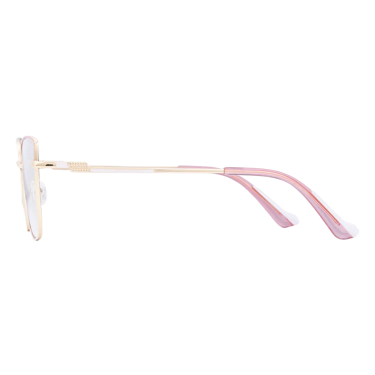 Square Pink/Gold Eyeglasses