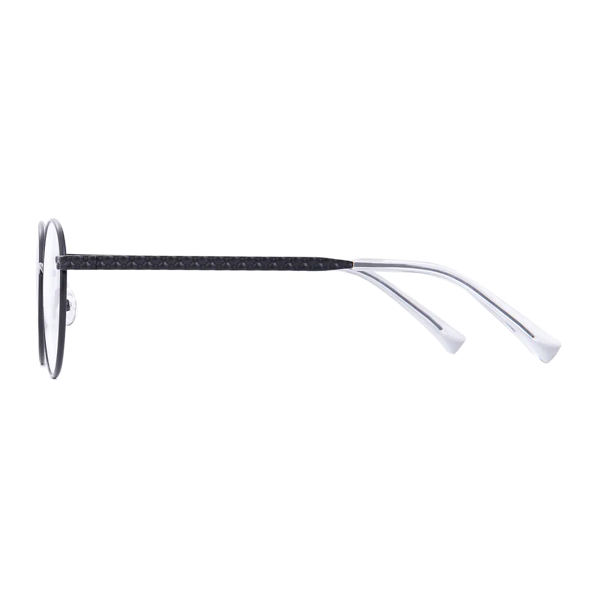 Round Matte Black Eyeglasses