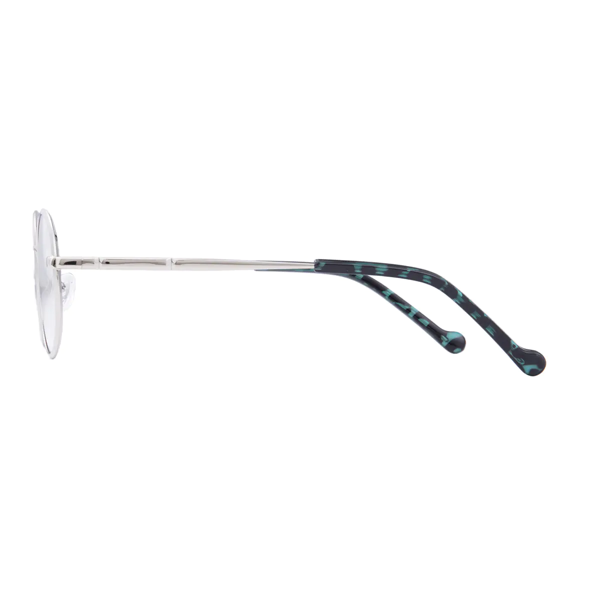 Oval Silver Eyeglasses