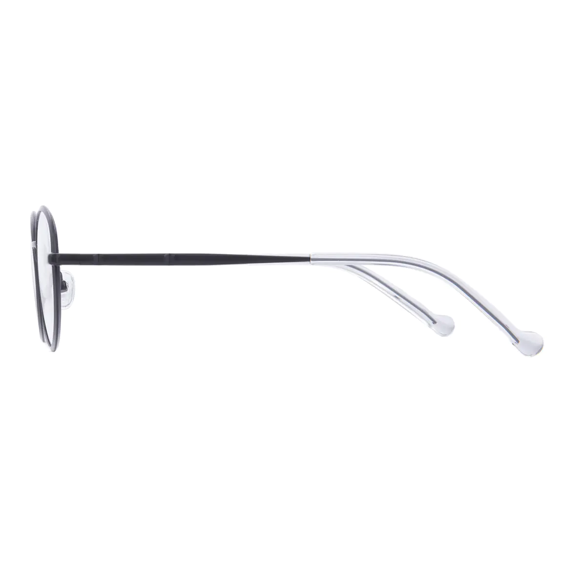Oval Matte Black Eyeglasses