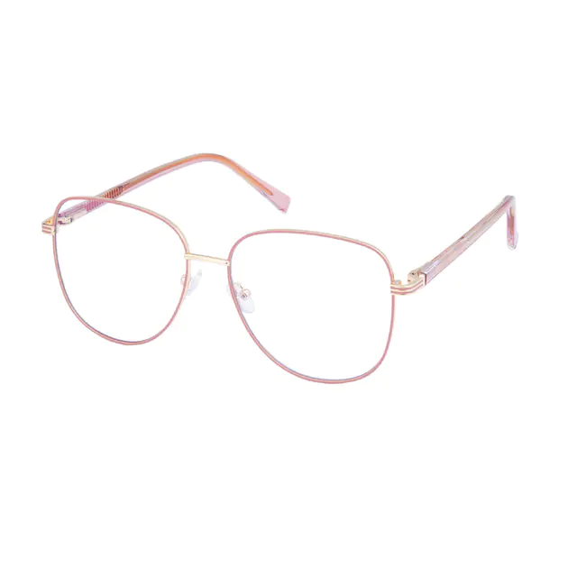Square Pink Eyeglasses