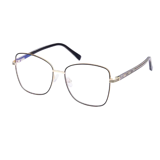 Square Black/Gold Eyeglasses