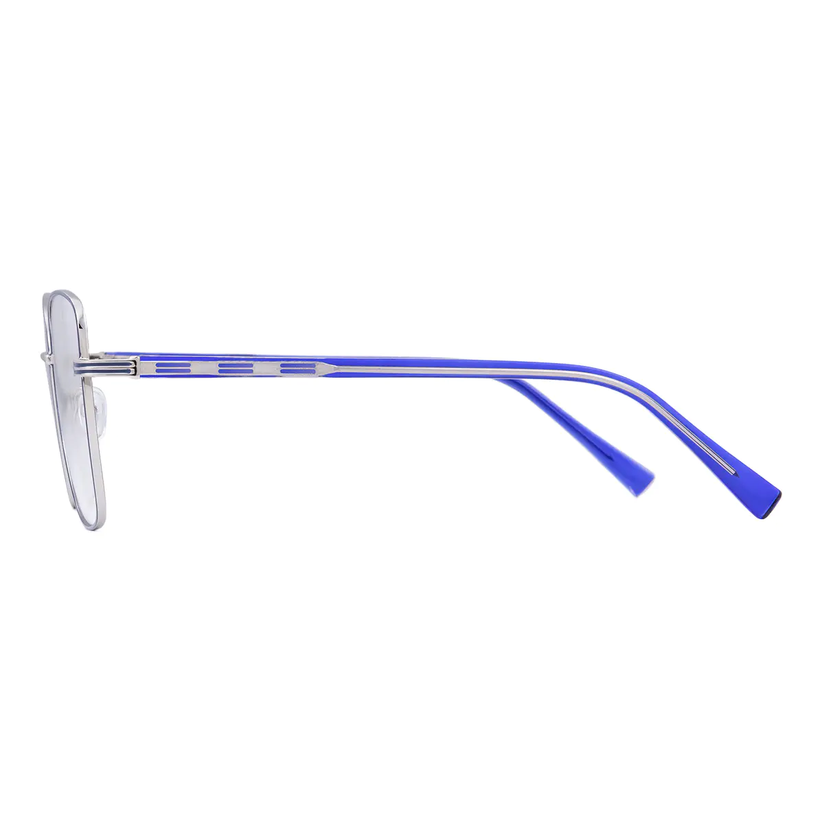 Square Blue/Silver Eyeglasses