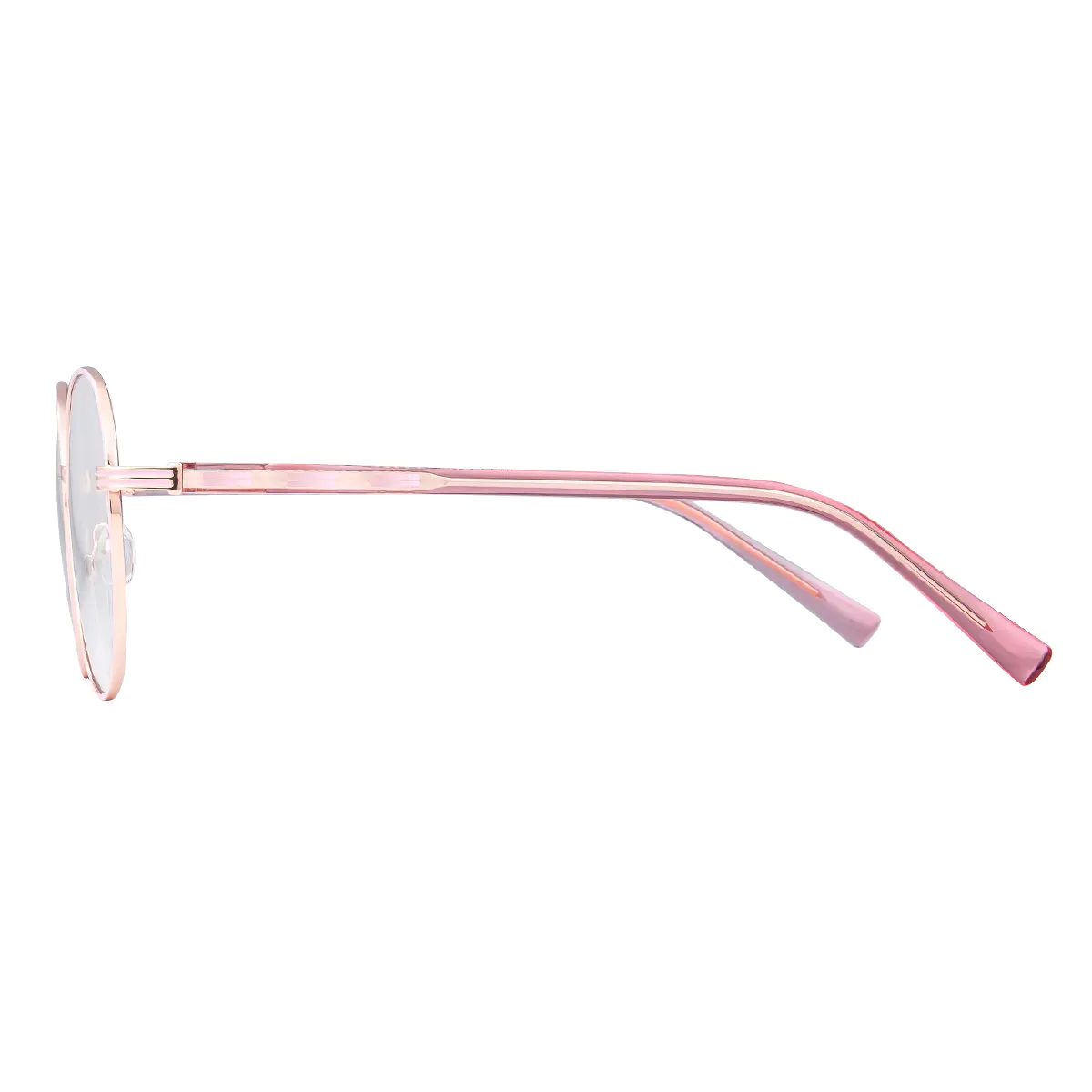 Round Rose Gold Eyeglasses