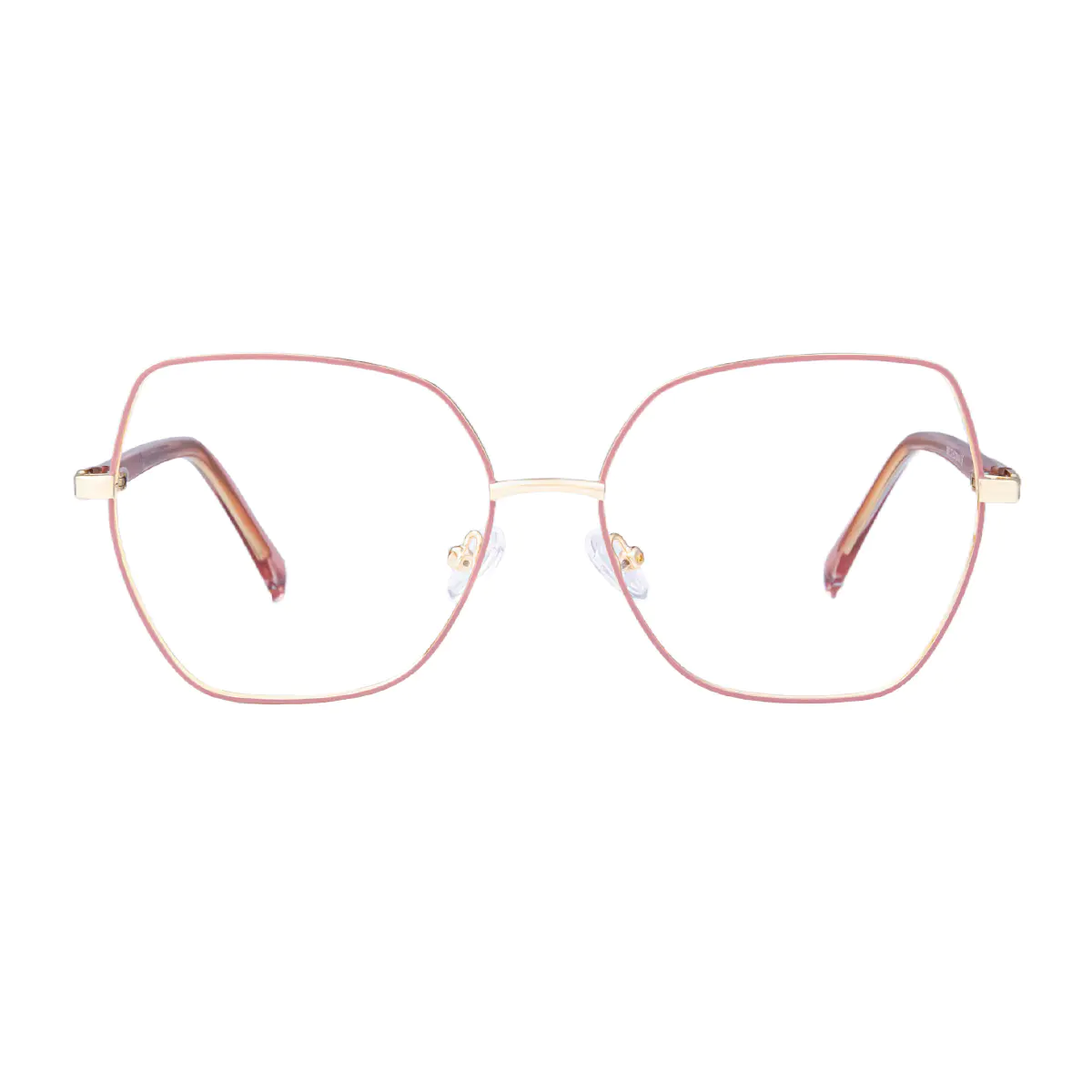 Square Pink Eyeglasses