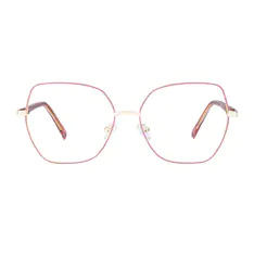 Square Pink Eyeglasses