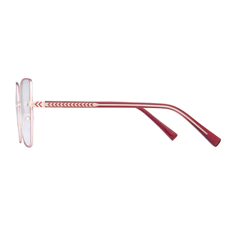Square Red Eyeglasses