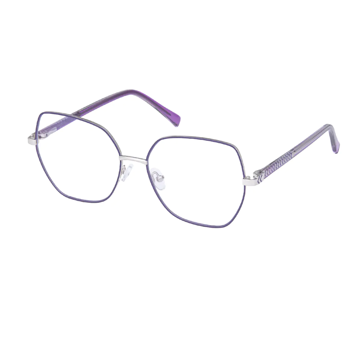 Square Purple Eyeglasses
