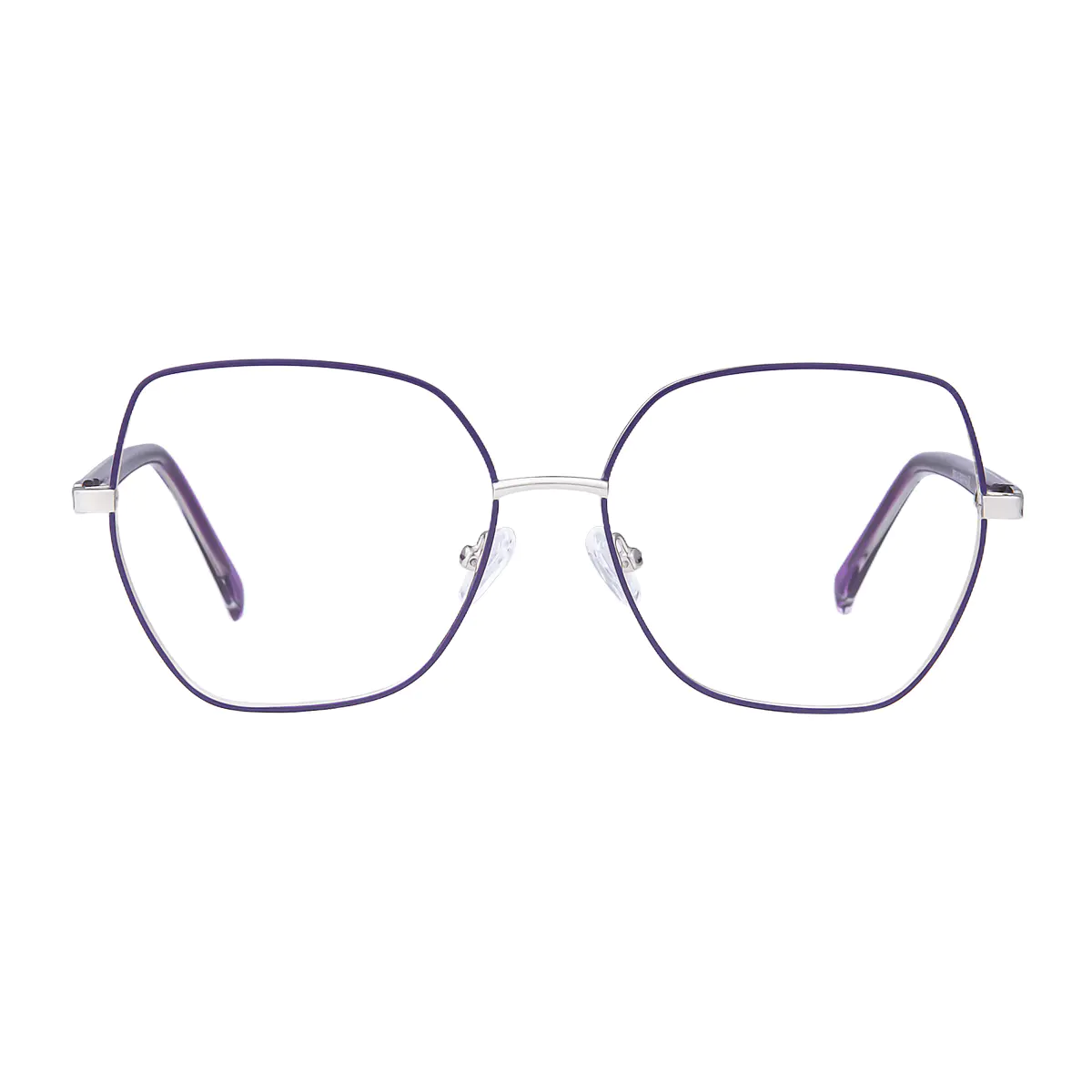 Square Purple Eyeglasses