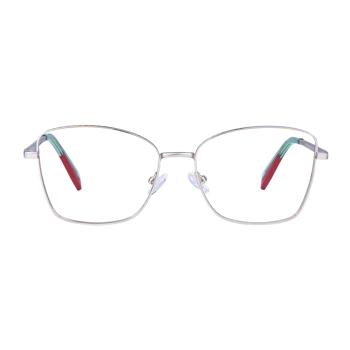 Square Silver Eyeglasses