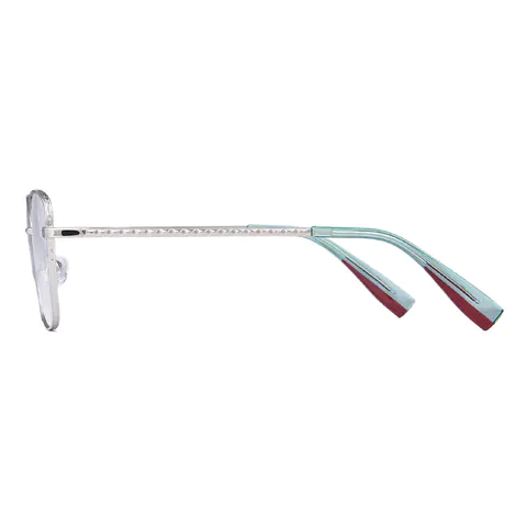 Square Silver Eyeglasses