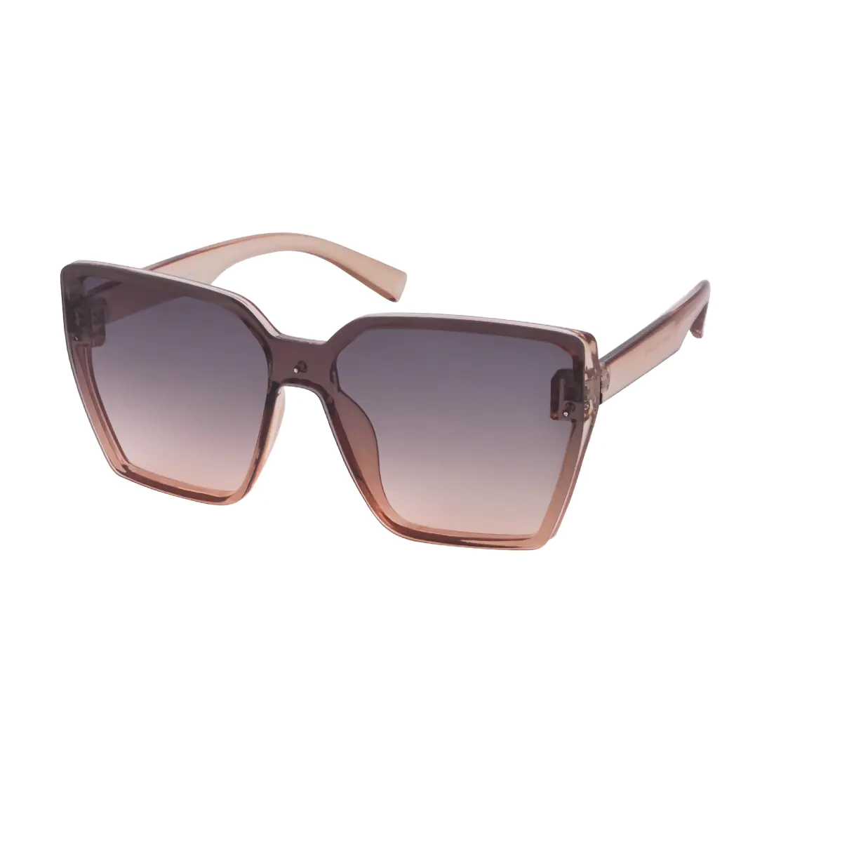 Square Light Brown Sunglasses