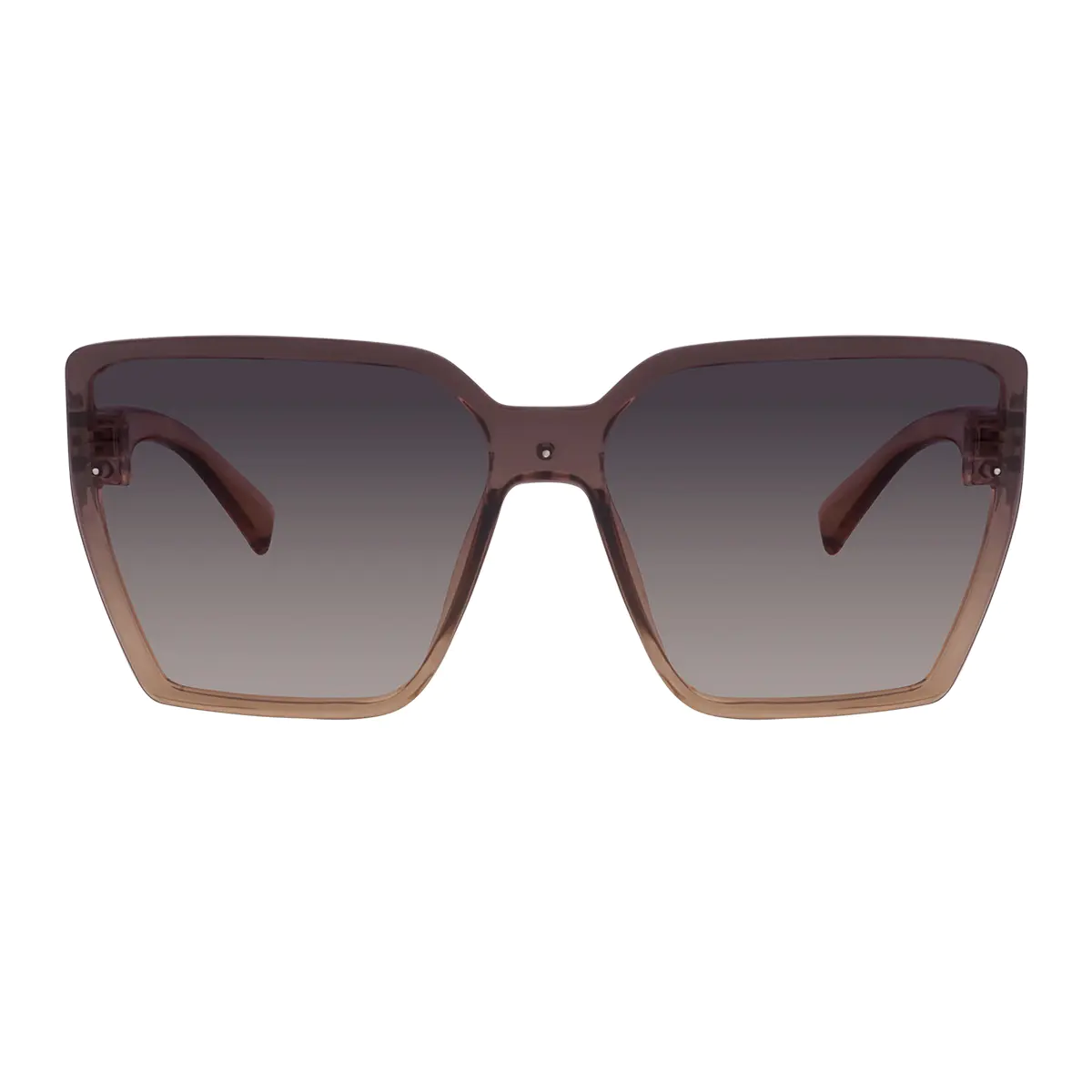 Square Light Brown Sunglasses