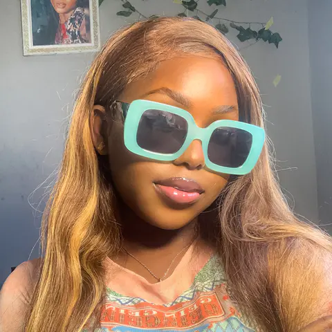 Square Green Sunglasses