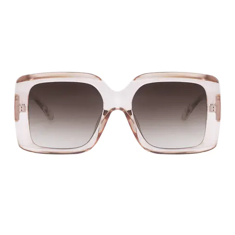 Square Light Brown Sunglasses