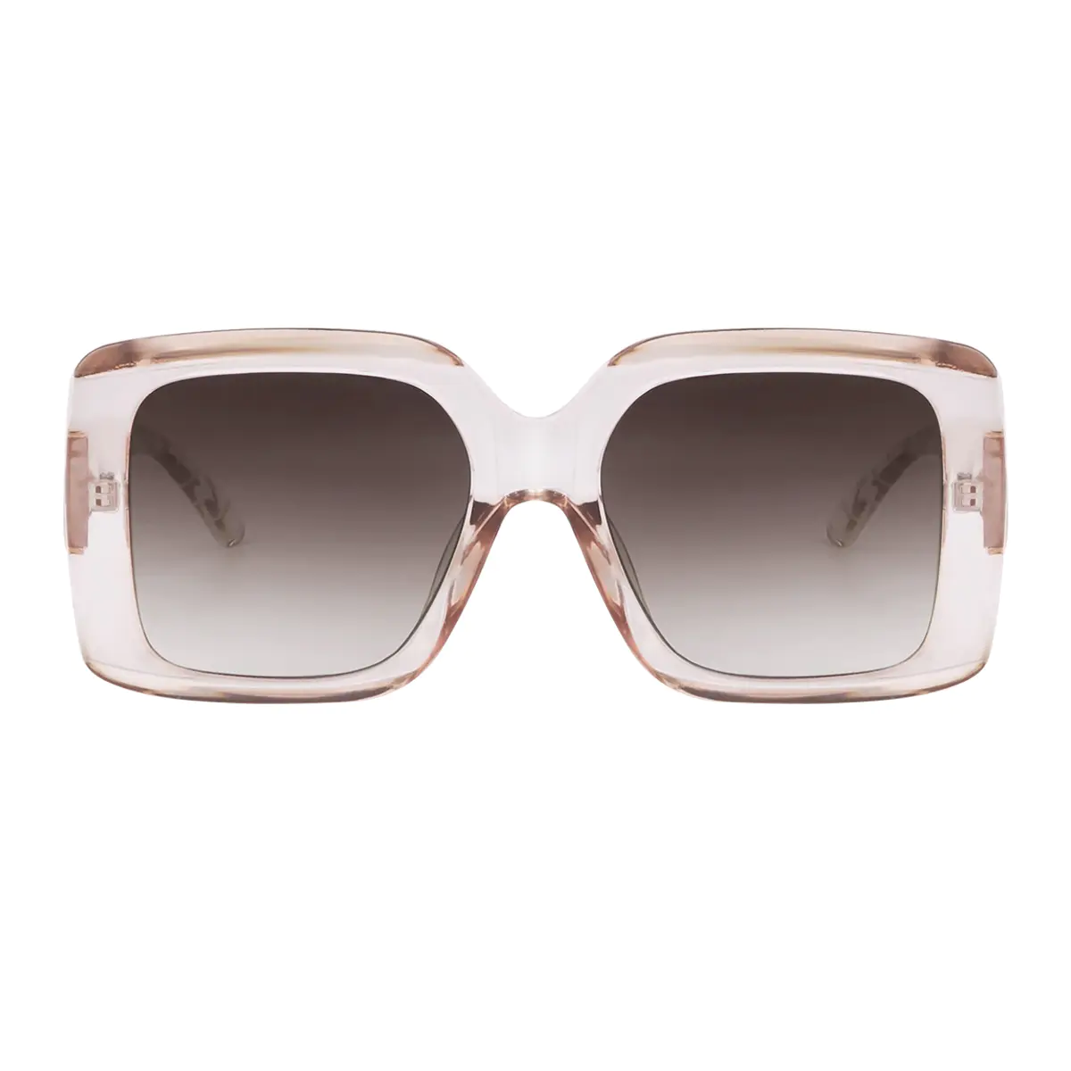 Square Light Brown Sunglasses