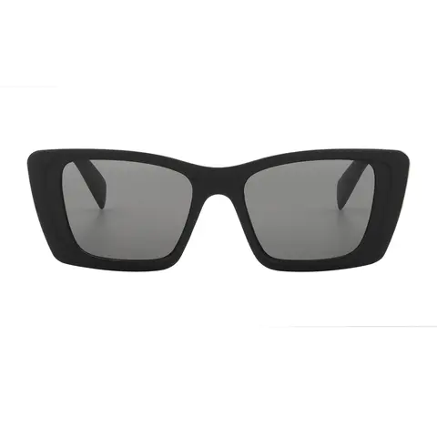 Square Matte Black Sunglasses