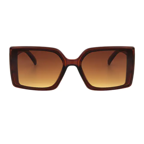 Square Light Brown Sunglasses