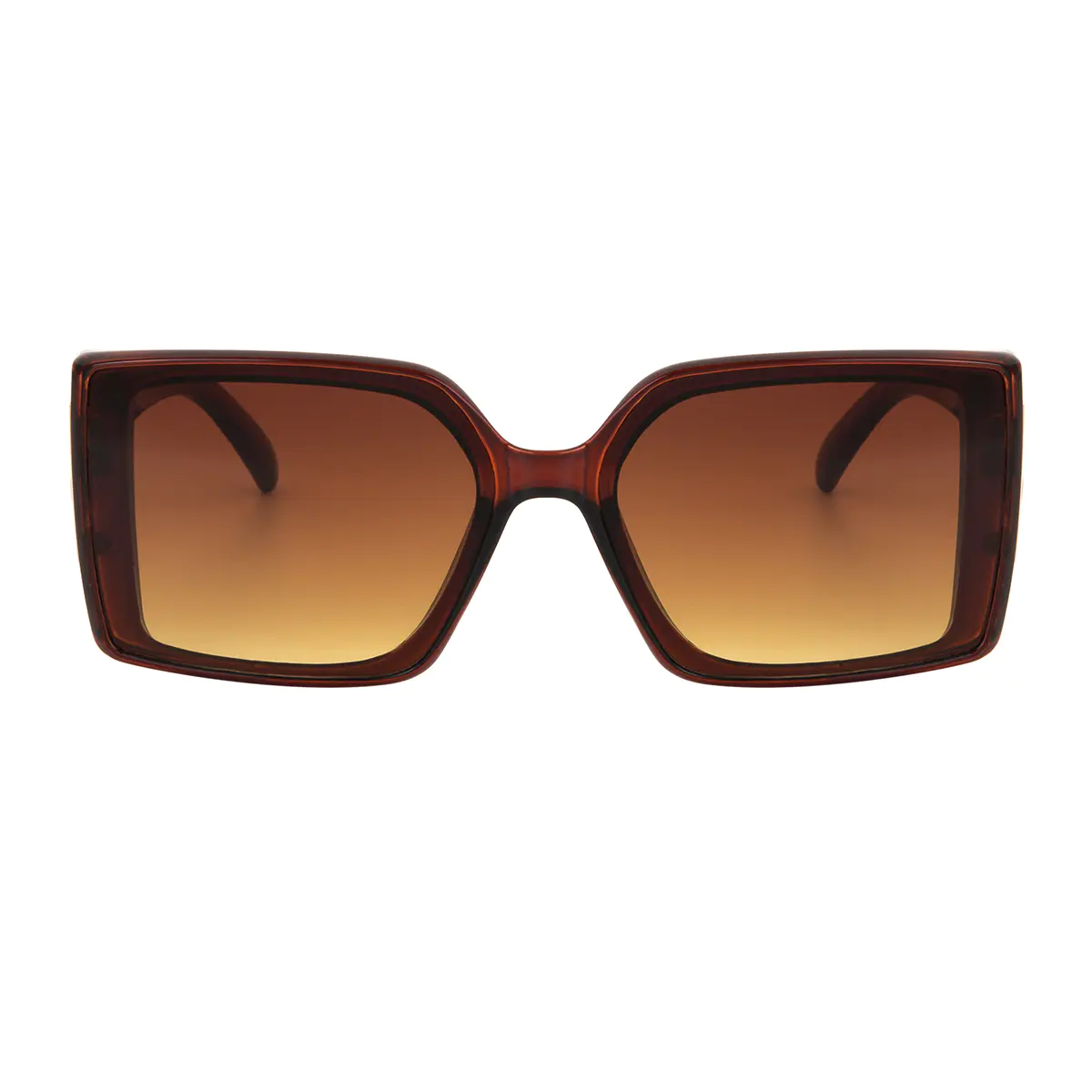 Square Light Brown Sunglasses