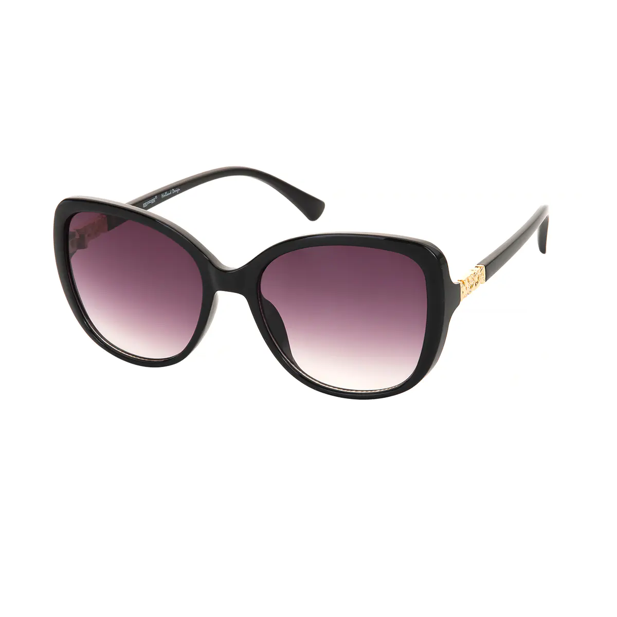 Oval Black Sunglasses