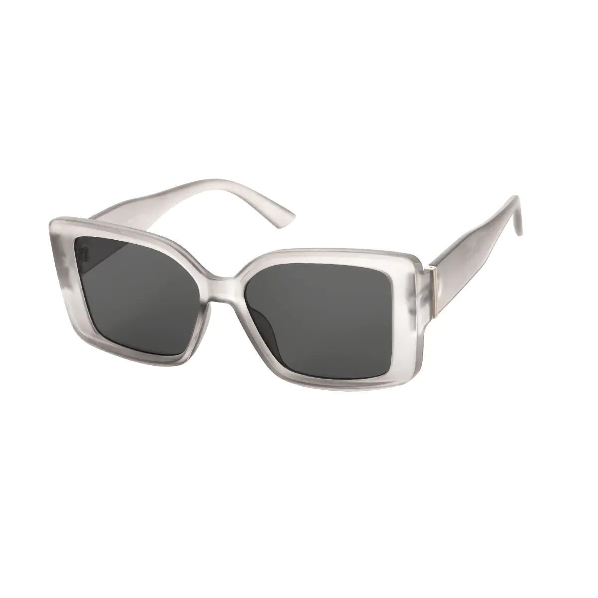 Square Matte Gray Sunglasses