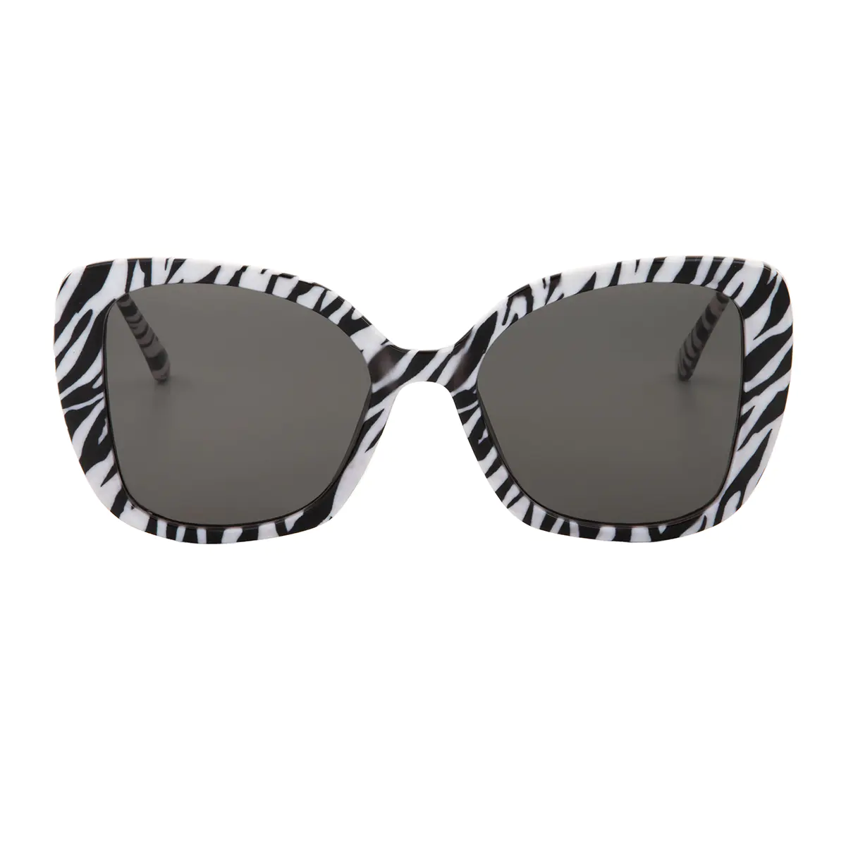Square Transparent Green Sunglasses