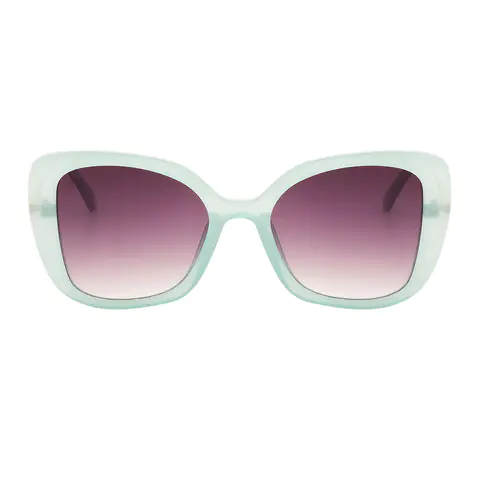 Square Transparent Blue Sunglasses