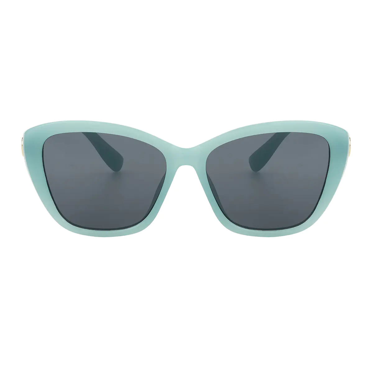 Cat-eye Transparent Green Sunglasses