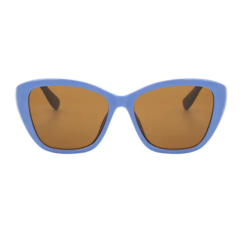Cat-eye Transparent Blue Sunglasses
