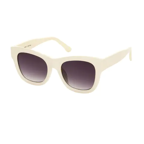 Square Cream Sunglasses