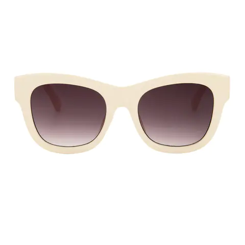 Square Cream Sunglasses