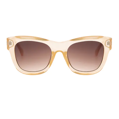 Square Light Brown Sunglasses